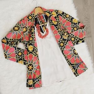 🔥FINAL PRICE🔥 African wax blazer, free top,